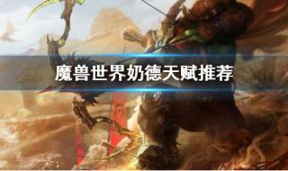 奶德pvp天赋 奶德pvp天赋